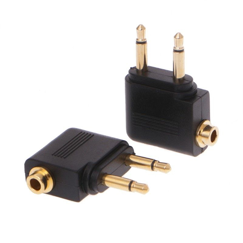 Earphone Splitter Jack - 1 PC ทองชุบนิกเกิล Air Plane 3.5