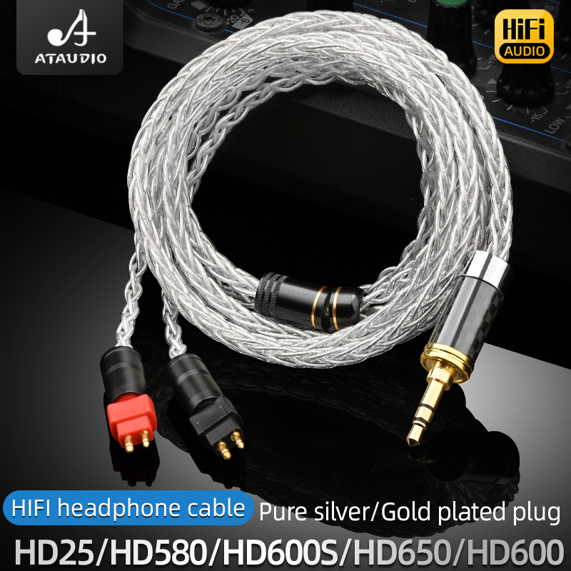 Sennheiser Headphone Hd 25 - ATAUDIO สายหูฟัง HiFi Pure Silver ขนาด