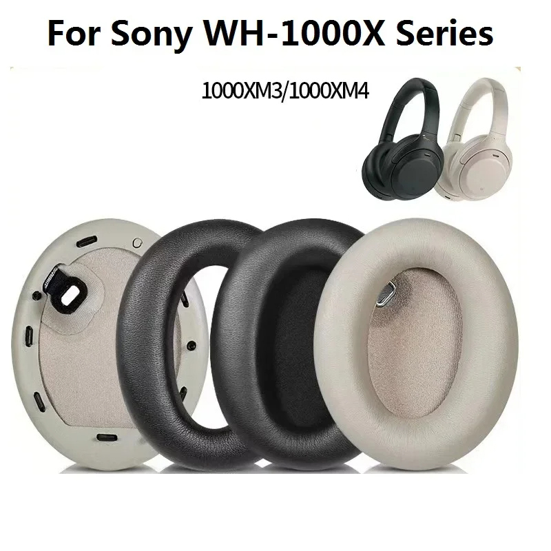 Sony Headphone Wh-1000Xm4 - แผ่นรองหูฟังและแถบคาดศีรษะสำหรับเปลี่ยน ทำจากหนังแท้ สำหรับหูฟัง Sony WH‑1000XM3 และ