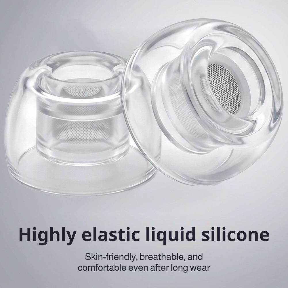 Silicone Ear Tip Replacement - จุกหูฟังซิลิโคนสำหรับแอร์พอดโปร 3 ฝาครอบหูฟังแบบกันลื่นแบบนุ่มสบายพอดีอุปกรณ์เสริมหูฟัง 1 คู่