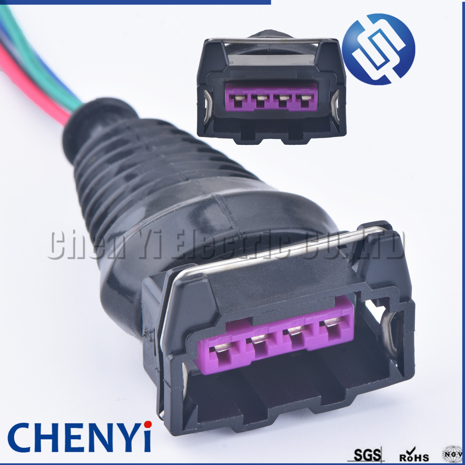 Cable Extension 3.5 - 4 Pin อัตโนมัติกันน้ำสายไฟปิดผนึกตัวเชื่อมต่อ EFI หญิง EV1หัวฉีดน้ำมัน