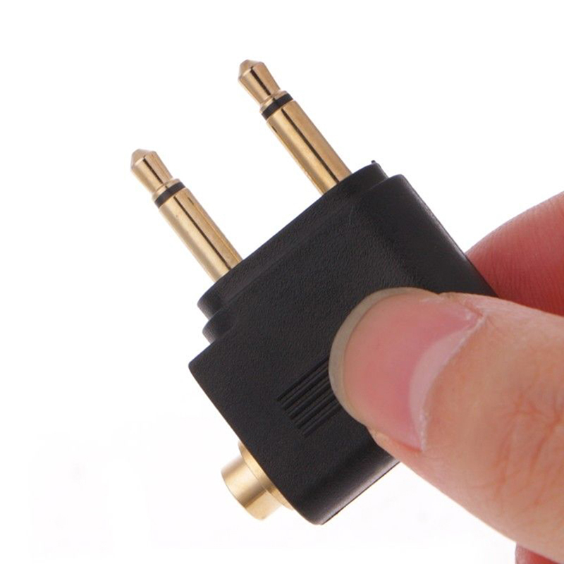 1 PC ทองชุบนิกเกิล Air Plane 3 - Earphone Splitter Jack บทวิจารณ์และราคา