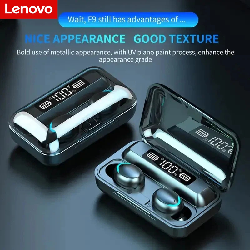 หูฟังไร้สายบลูทูธ Lenovo F9 -  - Usb C Earphone บทวิจารณ์และราคา