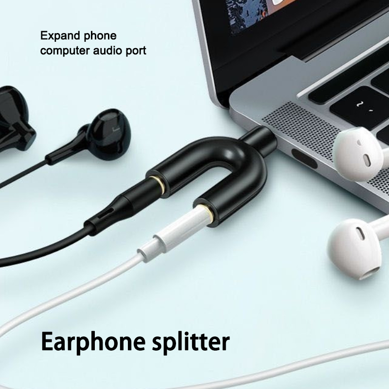 3.5 มม.หูฟัง splitter อะแดปเตอ - Earphone Splitter Jack บทวิจารณ์และราคา
